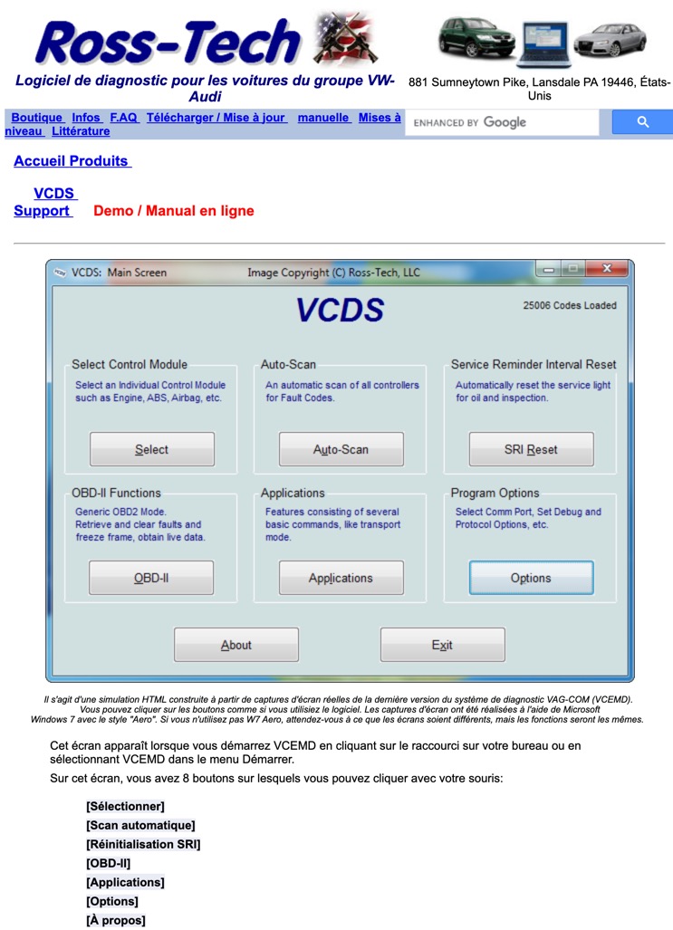Manuel utilisation VCDS / VAG-COM